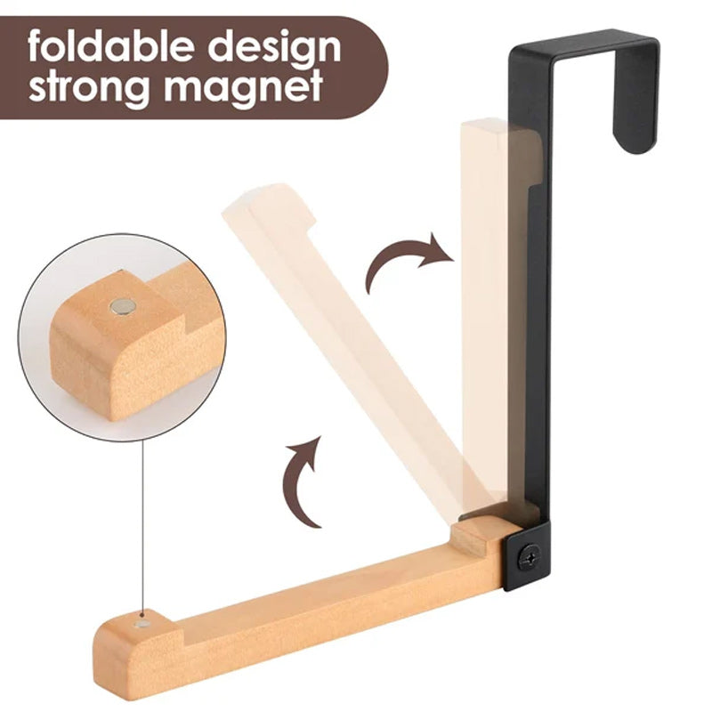 Lisslune | Folding Wood Over The Door Hooks