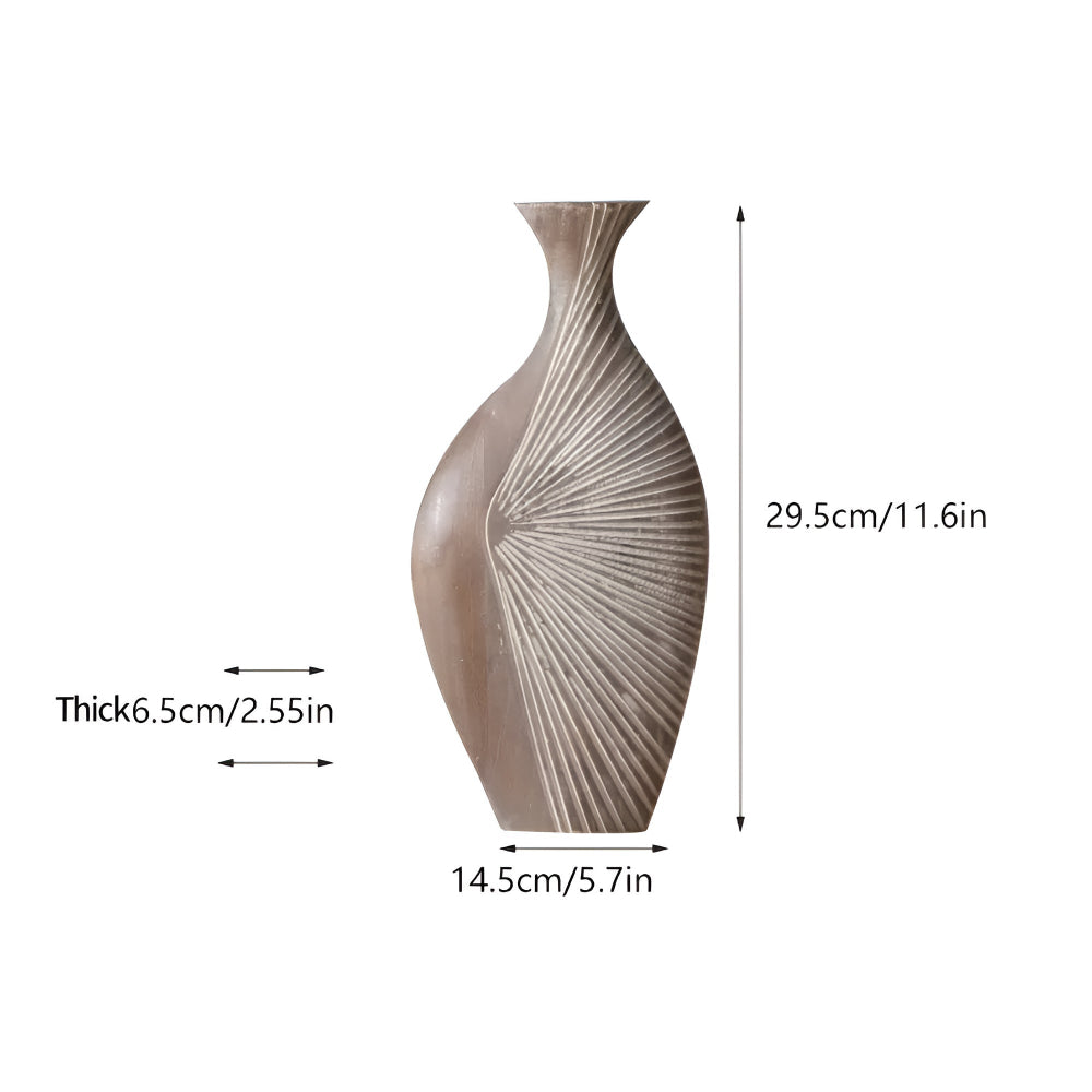 Lisslune | Sierra Grove Wooden Vase
