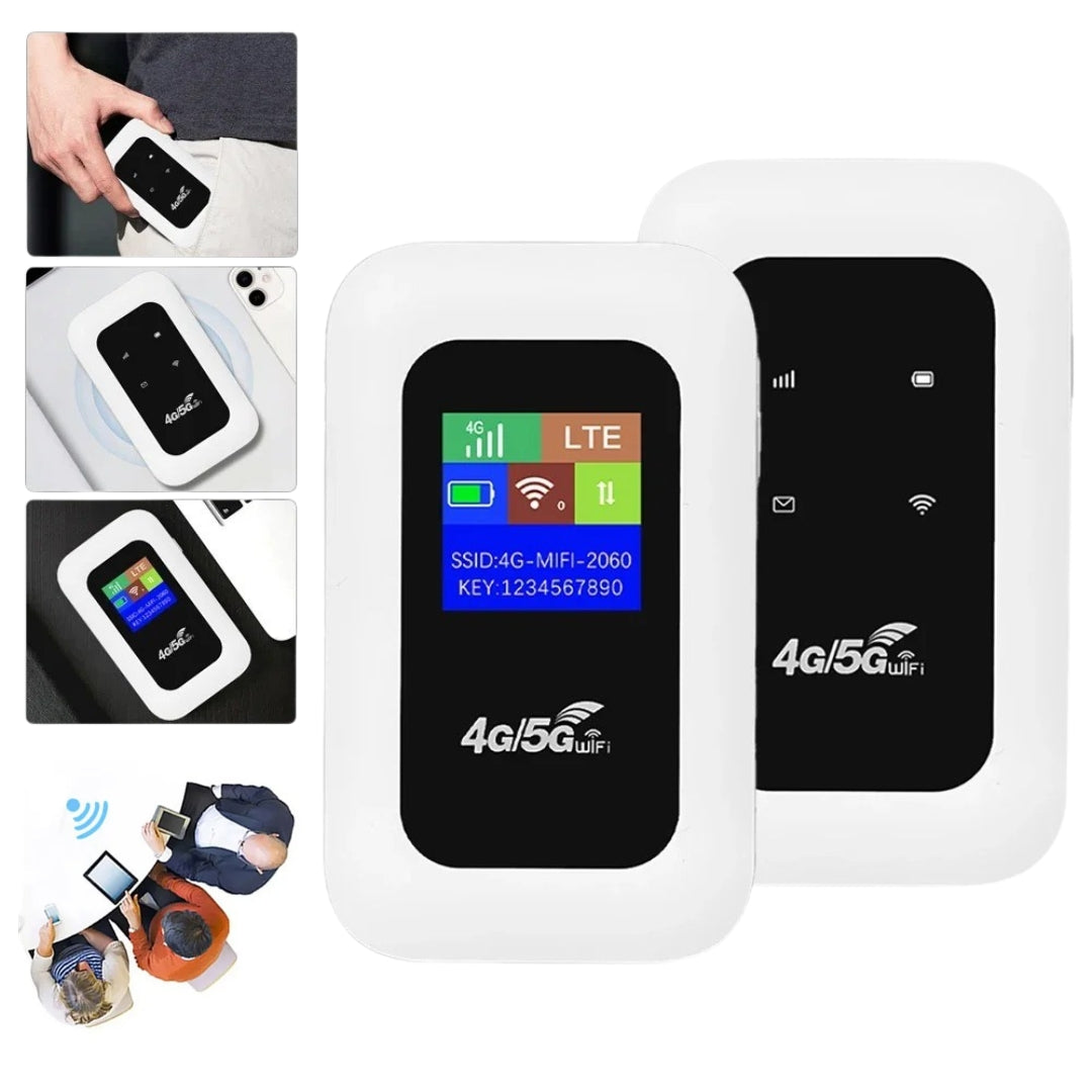 Lisslune | Portable WiFi Router for Travel – 5G WiFi Dongle for Seamless Connectivity Anywhere