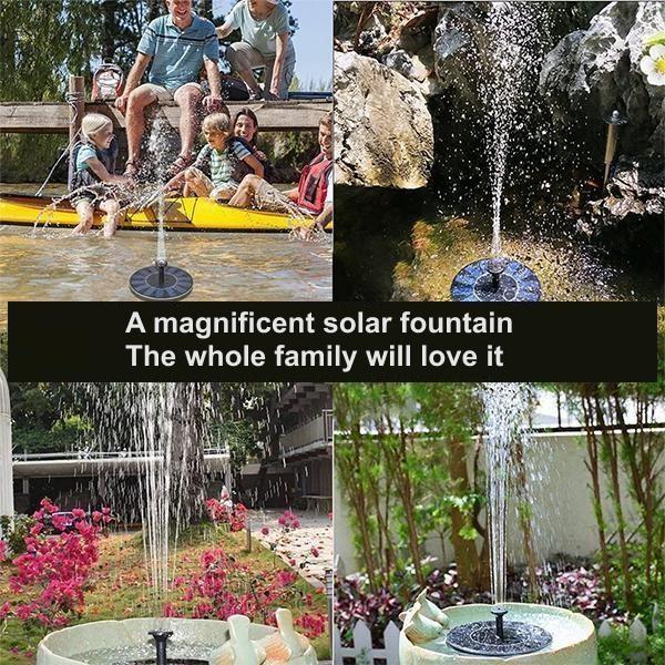 Lisslune | Solar Bionic Fountain for Gardens Birth Bath for Floor / Ground