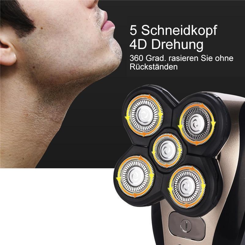 Lisslune | 5 in 1 Men rechargeable 4D Rotary shaver