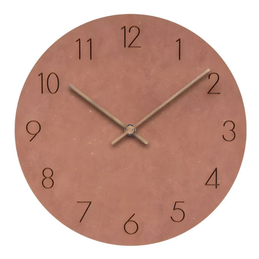 Lisslune | Large Wooden Wall Clock – Minimalist Design with Silent Movement