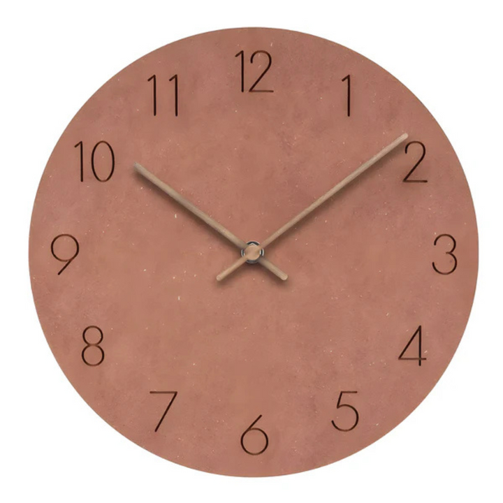 Lisslune | Large Wooden Wall Clock – Minimalist Design with Silent Movement