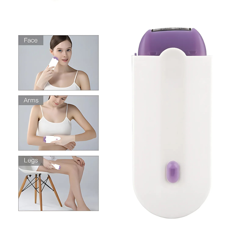 Lisslune | FluweelSmooth Pro – Painless Laser Hair Removal Device with Sensa-Light Comfort | For Face & Body