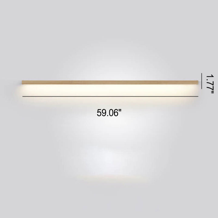 Lisslune | ZenBeam Japanese LED Wall Light | Solid Wood Design | Modern Accent Lighting