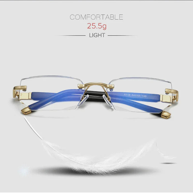 Lisslune | Progressive reading glasses with high hardness and anti-blue light filter for distance and near viewing
