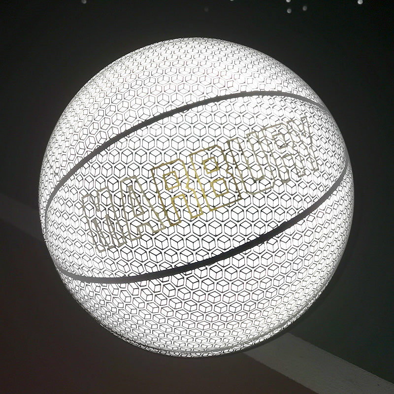 Lisslune | Cool Luminous Basketball, with Standard Size, Soft Leather and Moderate Bounce