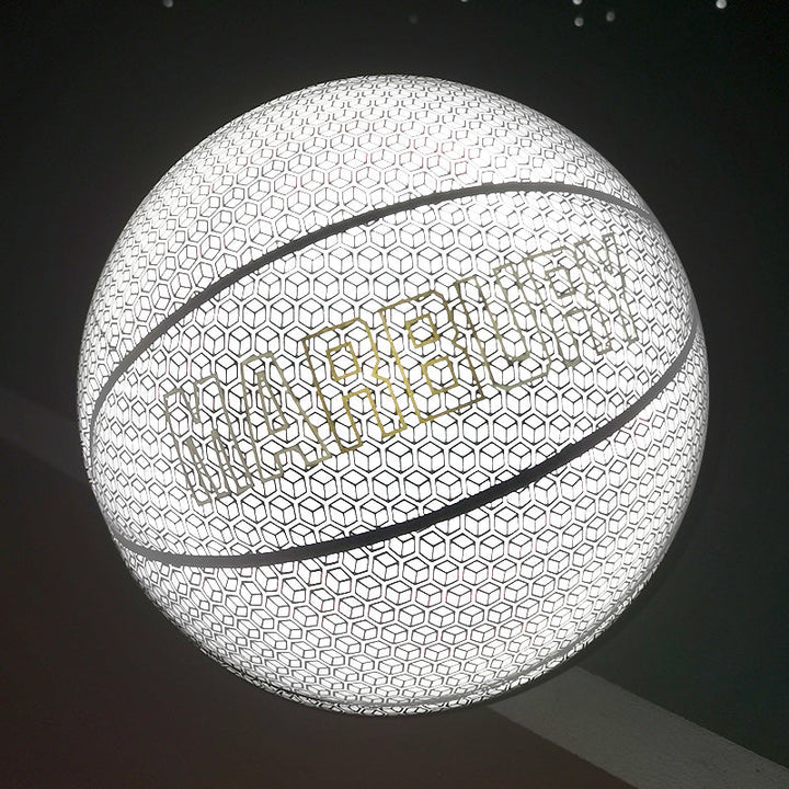 Lisslune | Cool Luminous Basketball, with Standard Size, Soft Leather and Moderate Bounce