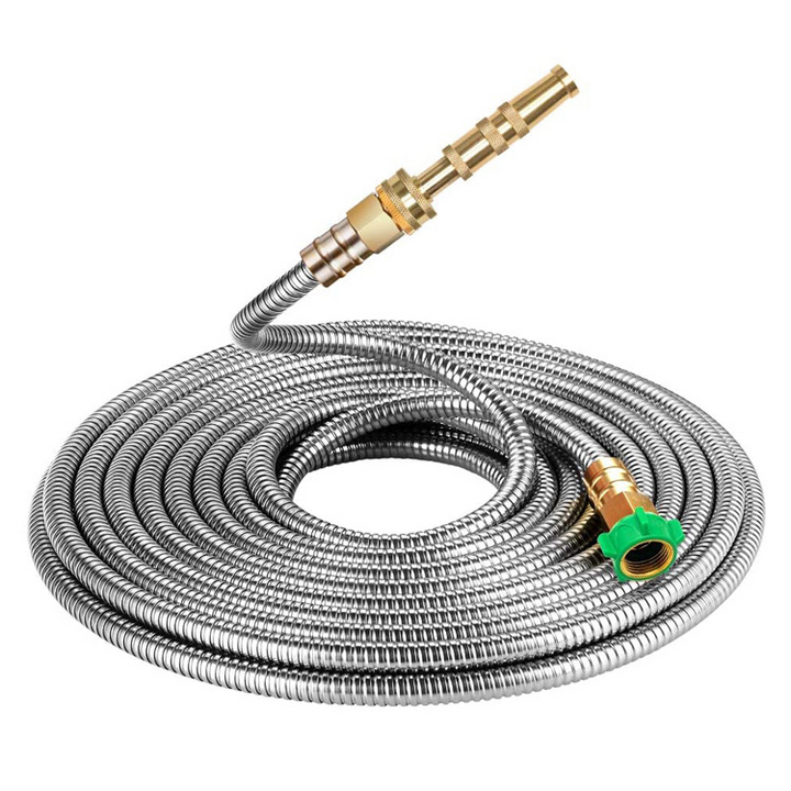 Lisslune | Durable Stainless Steel Kink-Proof Garden Hose