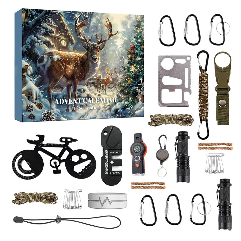 Lisslune | Survival Tools Advent Calendar for Adults Teens 24 Days Christmas Countdown