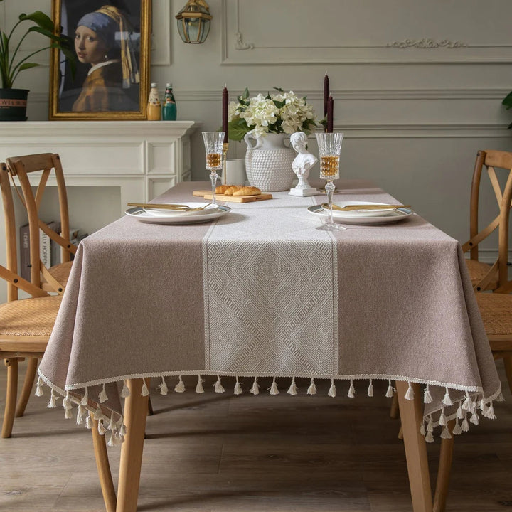 Lisslune | Glisstra Geometric Tassel Tablecloth