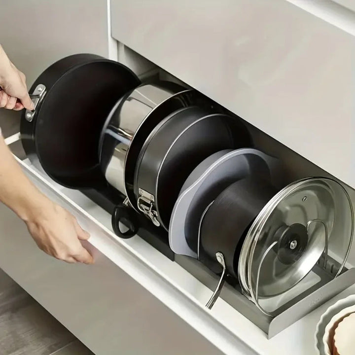 Lisslune | Expandable Pot and Pans Organizer Rack