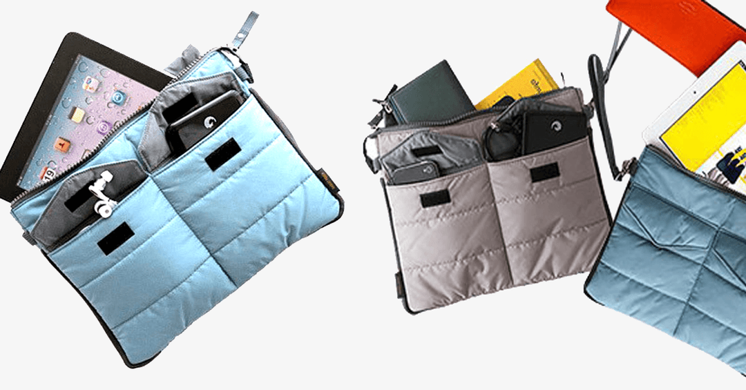 Lisslune | Slim Bag-in-Bag - Made of polyester - Portable & small - Multiple zippered pockets - Easily fits in your suitcase