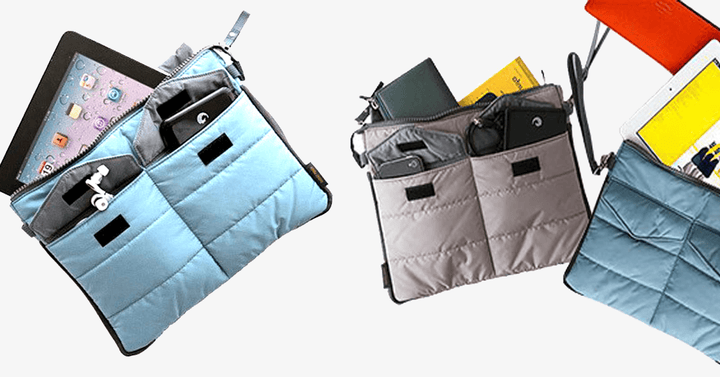 Lisslune | Slim Bag-in-Bag - Made of polyester - Portable & small - Multiple zippered pockets - Easily fits in your suitcase