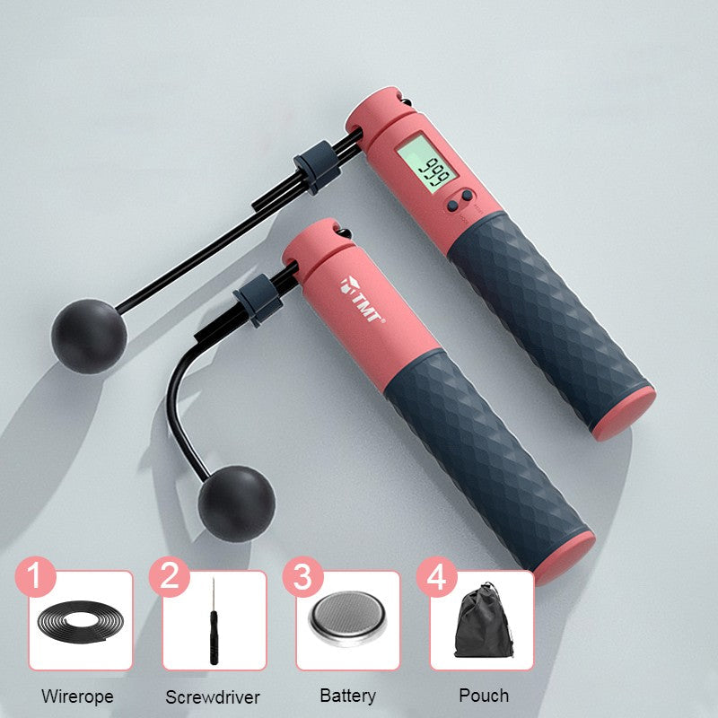 Lisslune | 2-in-1 Weighted Smart Digital Jump Rope with Dual-rope Configuration, for Easy Full-body Workout