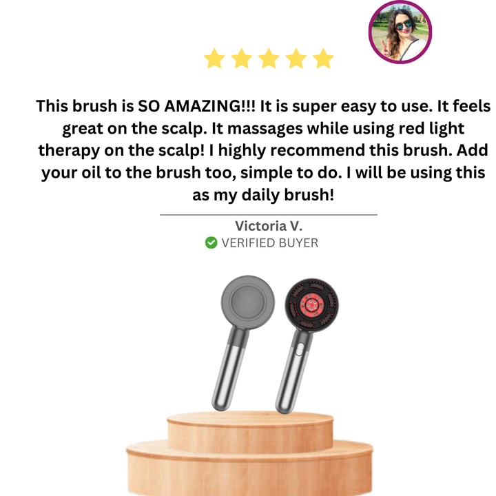 Lisslune | Cordless Scalp Massaging Brush – Boost Hair Growth & Relax at Home