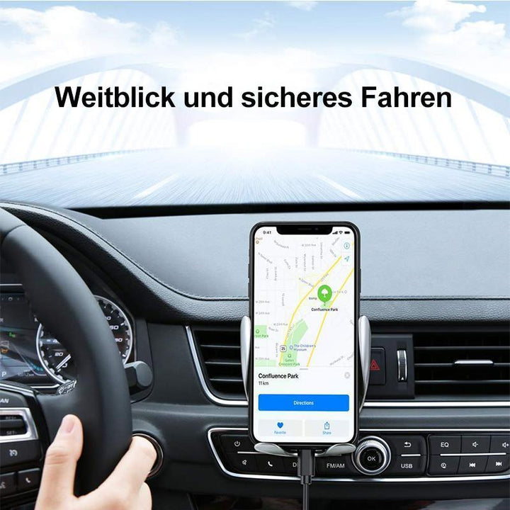 Lisslune | Smart Sensor Phone Holder, wireless car charger