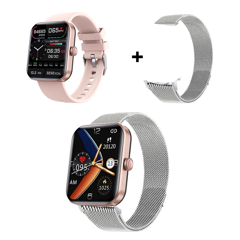 Lisslune | [All-day monitoring of heart rate and blood pressure] Smart watch with Bluetooth for fashion