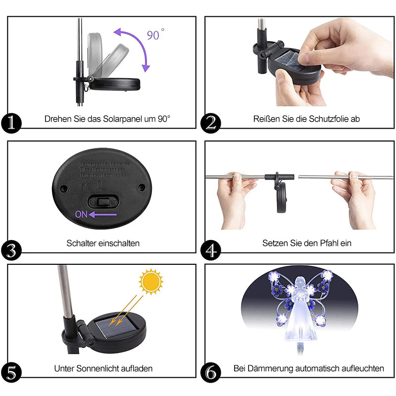 Lisslune | Waterproof Solar Angel Light