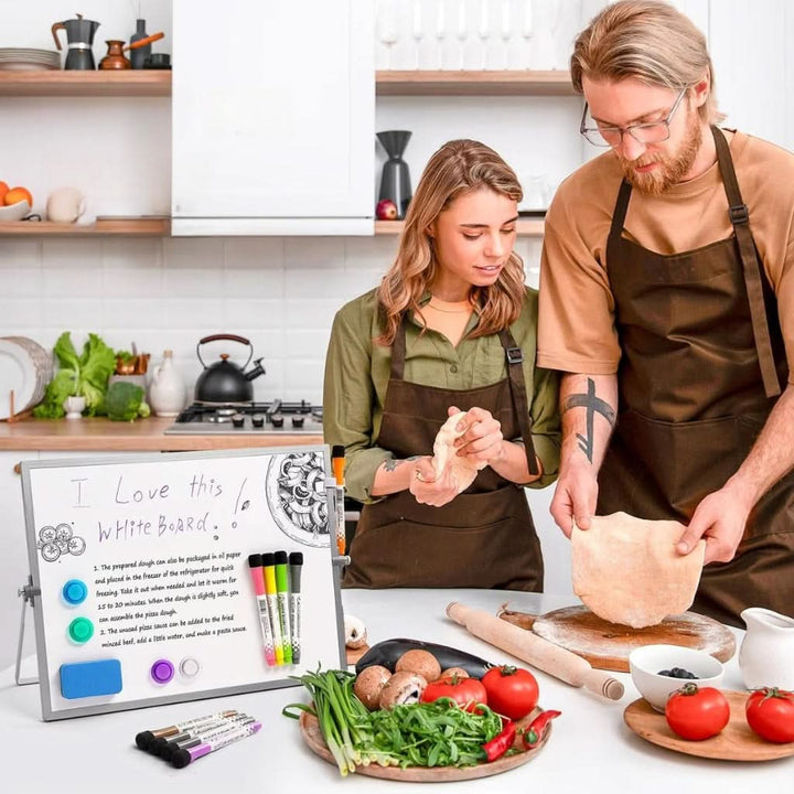 Lisslune | Portable Magnetic Whiteboard with Stand and Accessories