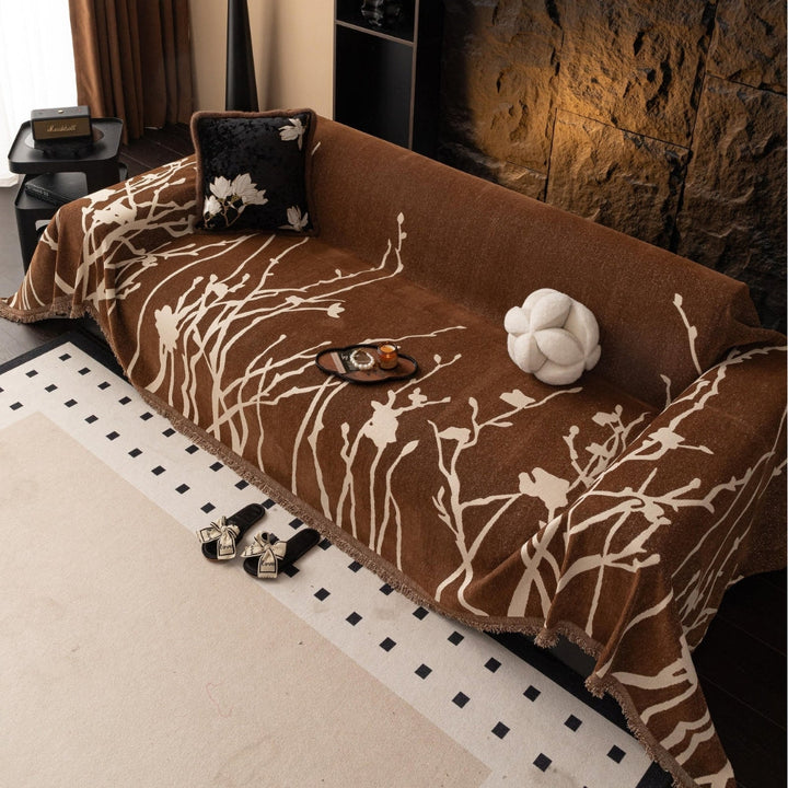 Lisslune | Twilight Branches Chenille Sofa Cover
