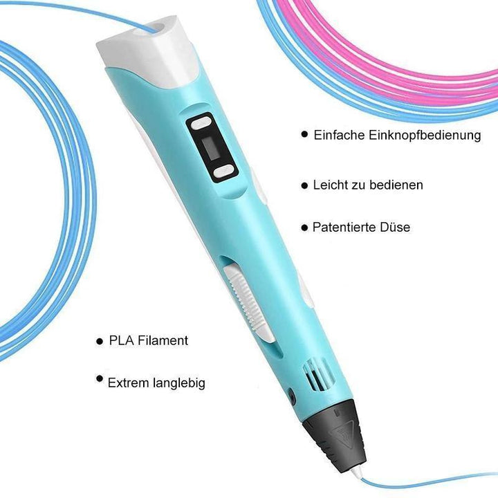 Lisslune | 3D printing pen with 5m filament for children and adults