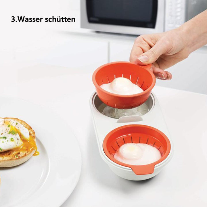 Lisslune | Bequee Microwave Egg Cooker Steamed Egg Cooker, orange