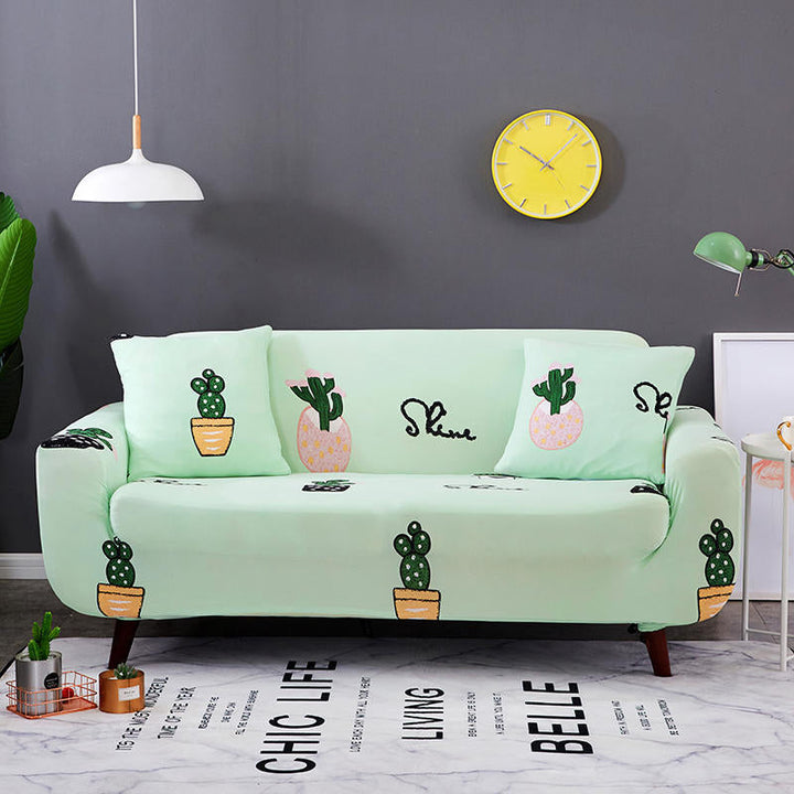 Lisslune | Simple Printed Elastic Sofa Cover