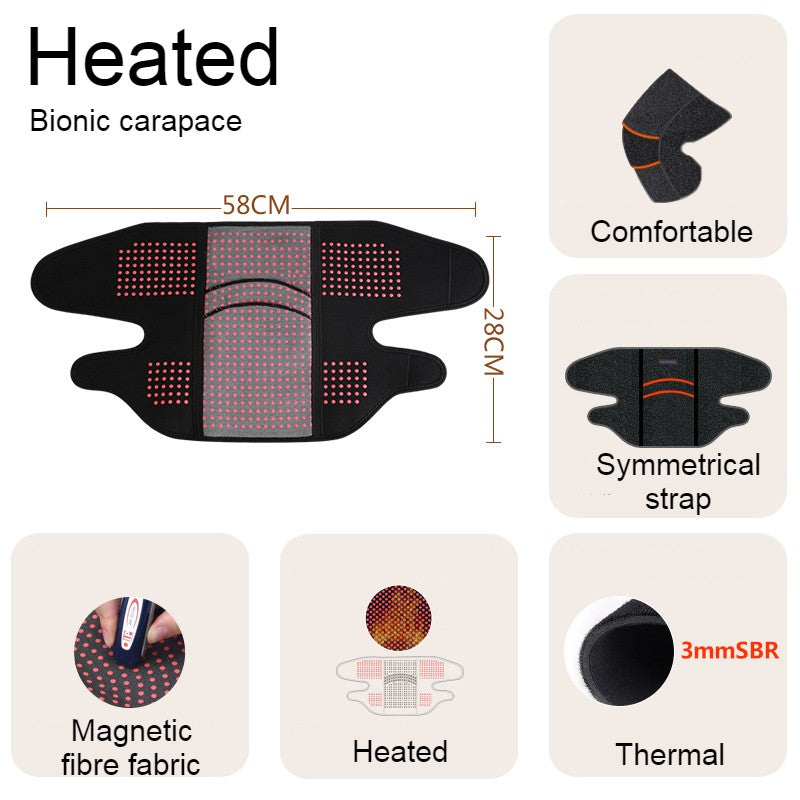 Lisslune | Far Infrared Thermal Knee Warmer, with Super Warm Fabric & Bionic Carapace Design, for Winter, Travel & Outdoors