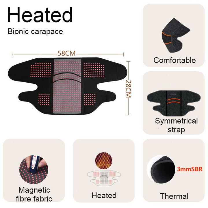 Lisslune | Far Infrared Thermal Knee Warmer, with Super Warm Fabric & Bionic Carapace Design, for Winter, Travel & Outdoors