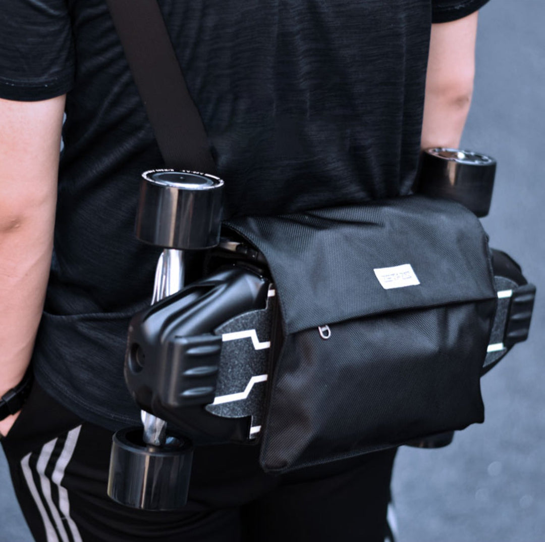 Lisslune | 2-in-1 Backpack for Carrying The Complete Longboard, Skateboard or Surf Skate, with Large Capacity, Adjustable Strap, Stress Relief Ergonomic Design
