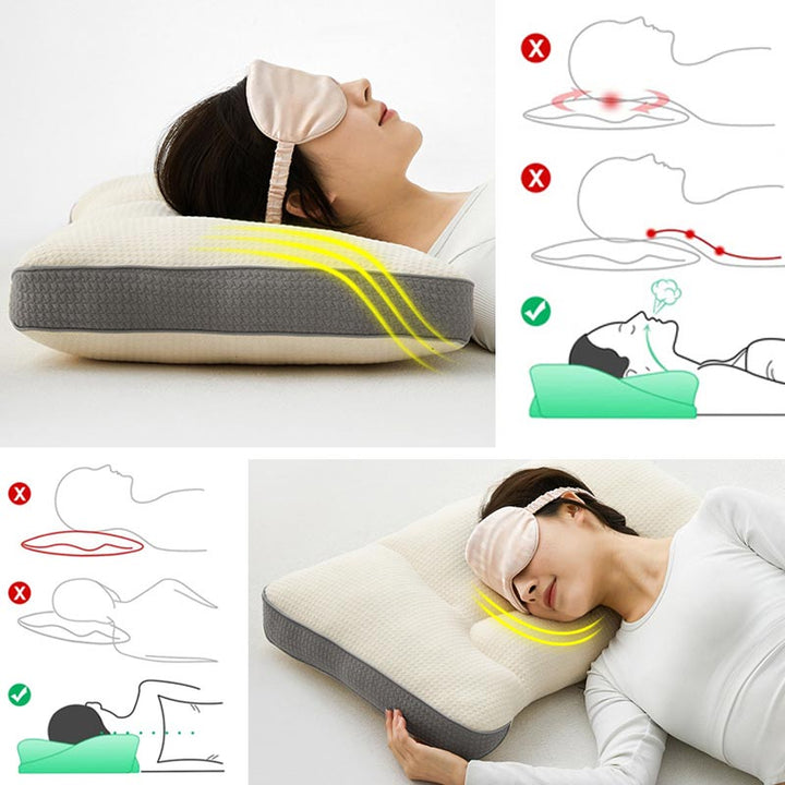 Lisslune | Knitted Cotton Neck-support Sleeping Pillow