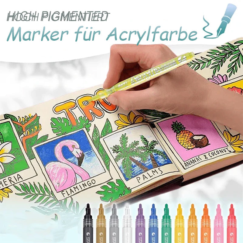 Lisslune | Highly pigmented acrylic paint markers