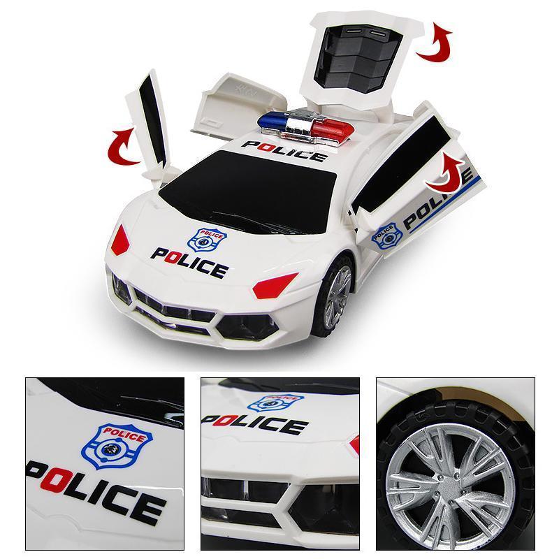 Lisslune | 360 Degree Steering Wheel Musical LED that Illuminates Electronic Police Car