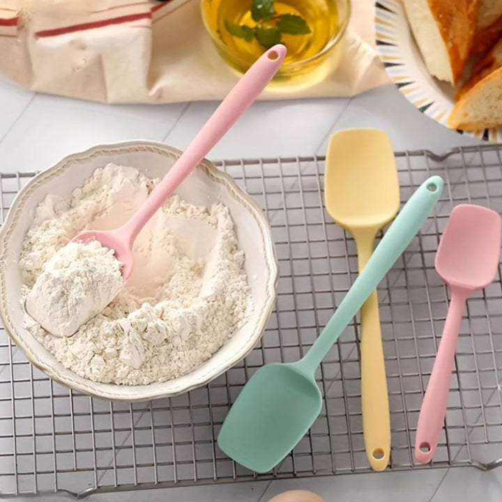Lisslune | Flexible Silicone Spatula Set | 6 Pcs Set