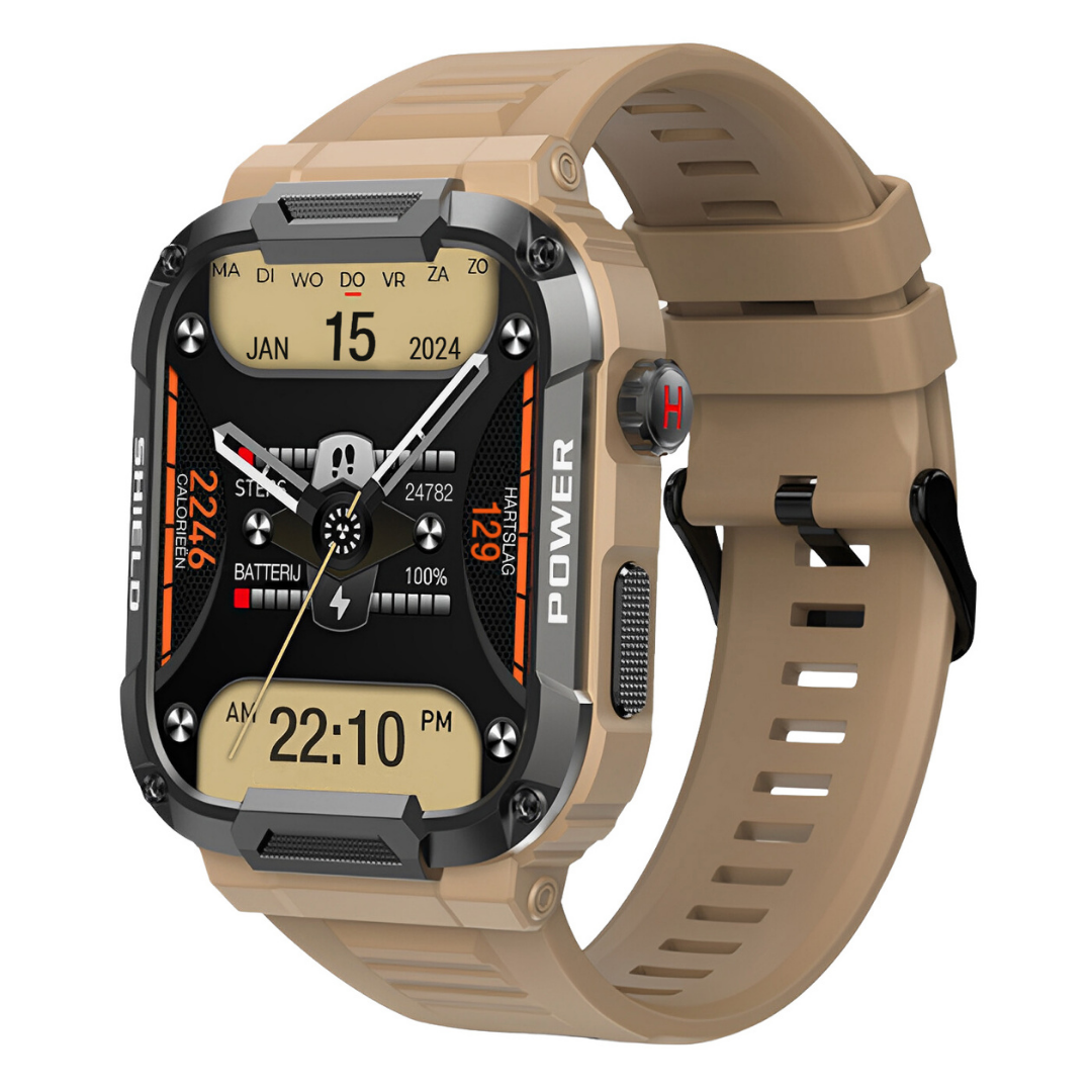 Lisslune | IronPulse X1 Robust Smartwatch – Shock Resistant, Waterproof & Health Monitor