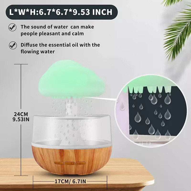 Lisslune | Rain Cloud Mushroom Air Humidifier Night Lamp