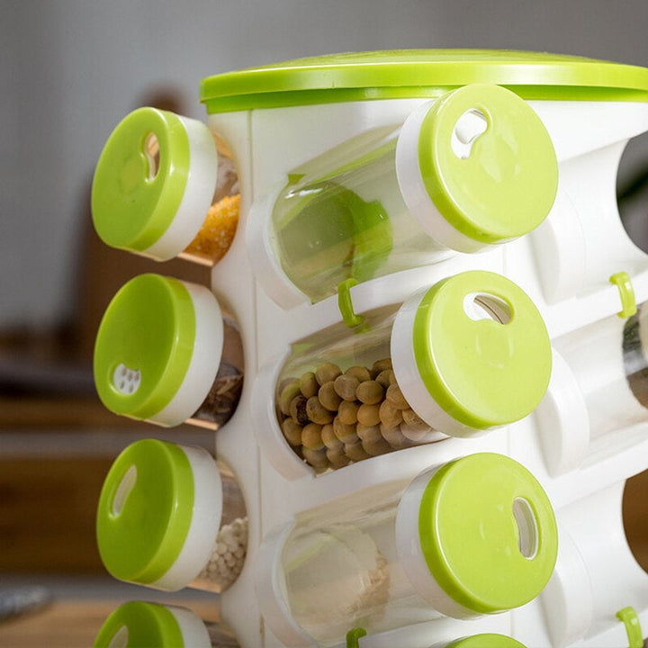 Lisslune | 360 Rotating Spice Organizer Rack