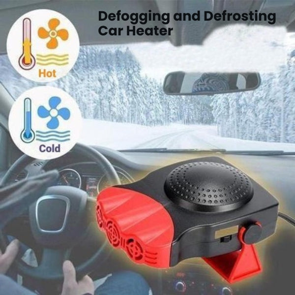 Lisslune | Portable Car Heater – 12V Plug-In Defogging & Defrosting for Quick Winter Warmth