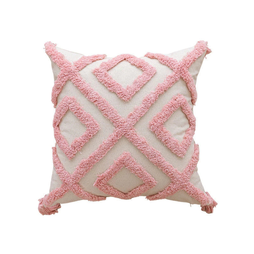 Lisslune | Tassel-Trimmed Boho Floral Cushions