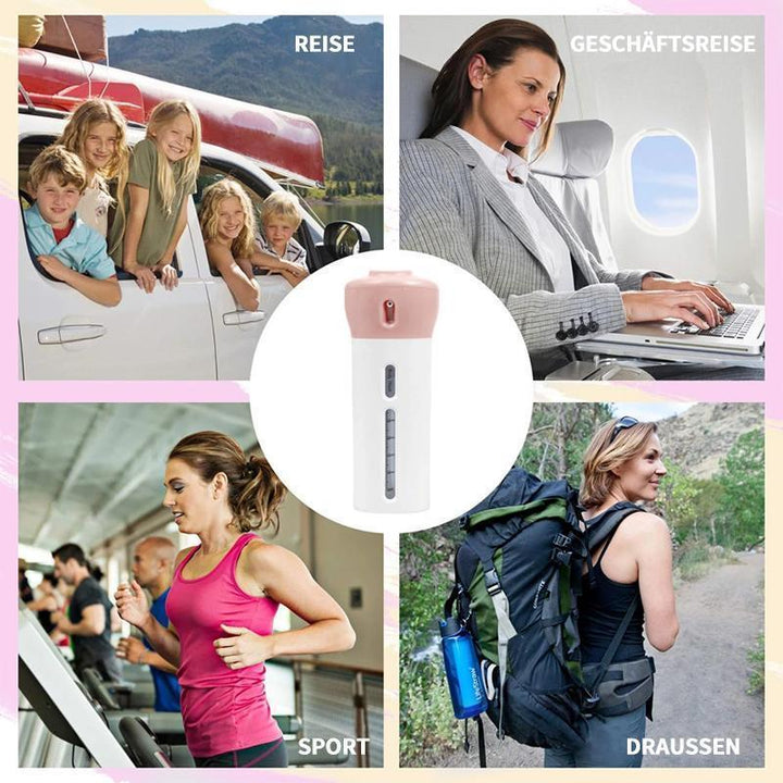 Lisslune | 4-in-1 Travel Dispenser for Lotion, Shampoo, Gel, etc.
