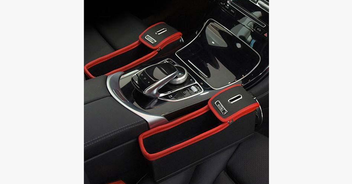 Lisslune | Posh and Trendy Slot Storage Box for Car Seat