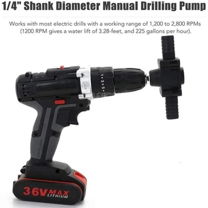 Lisslune | Hand Electric Drill Drive Self-Priming Water Transfer Pump