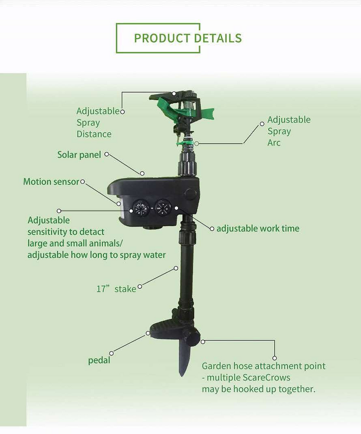 Lisslune | Sprinkler system for garden irrigation – Adjustable irrigation sprinkler with stand base