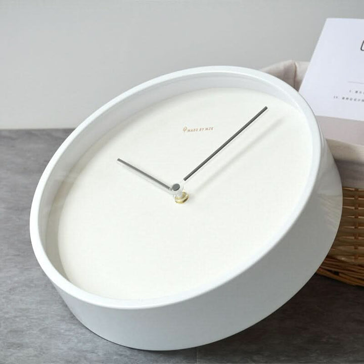 Lisslune | Nordic Minimalist Wooden Wall Clock White Black Design