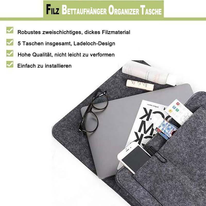 Lisslune | Felt bed hanger storage bag for bed/sofa/table