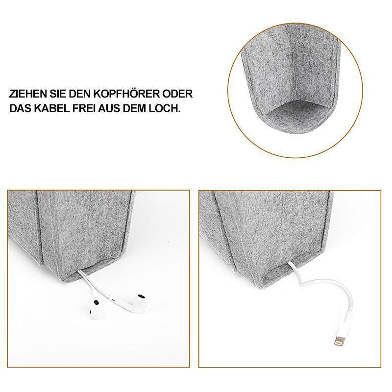 Lisslune | Felt bed hanger storage bag for bed/sofa/table
