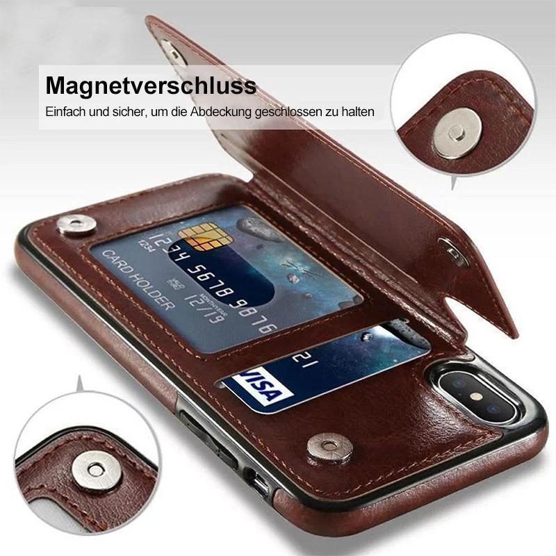 Lisslune | Leather wallet/ phone case for iPhone, with card slots