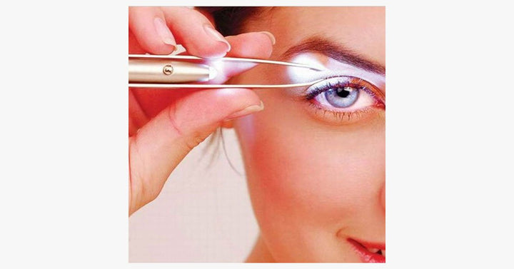 Lisslune | Tweezers for eyebrow hairs with LED light – Care made easier