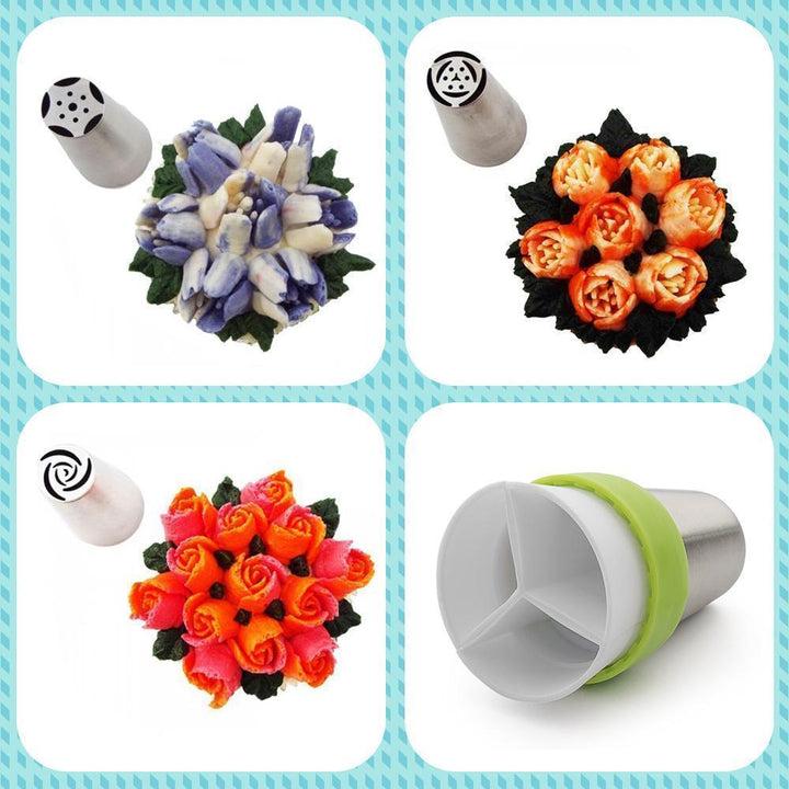 Lisslune | Stainless Steel Outflow Set (13 Pieces) for Cupcakes and Cake Decoration Promotion